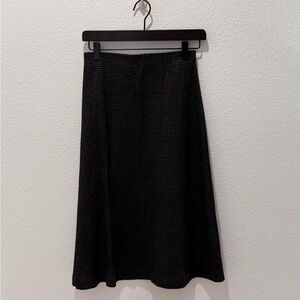 Classic Black and Grey Plaid Women's Skirt